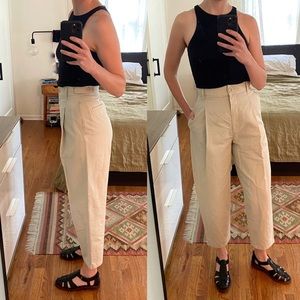 COS High Waisted Pleated Trousers